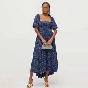 Hill House Matilda Charm Scallop Dress Navy Blue XL